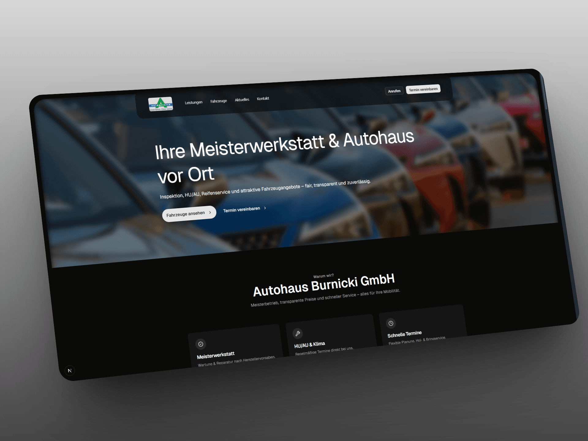 Autohaus Burnicki – Moderne Händler-Website