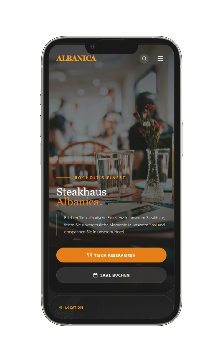 Steakhaus Albanica - Bestellung