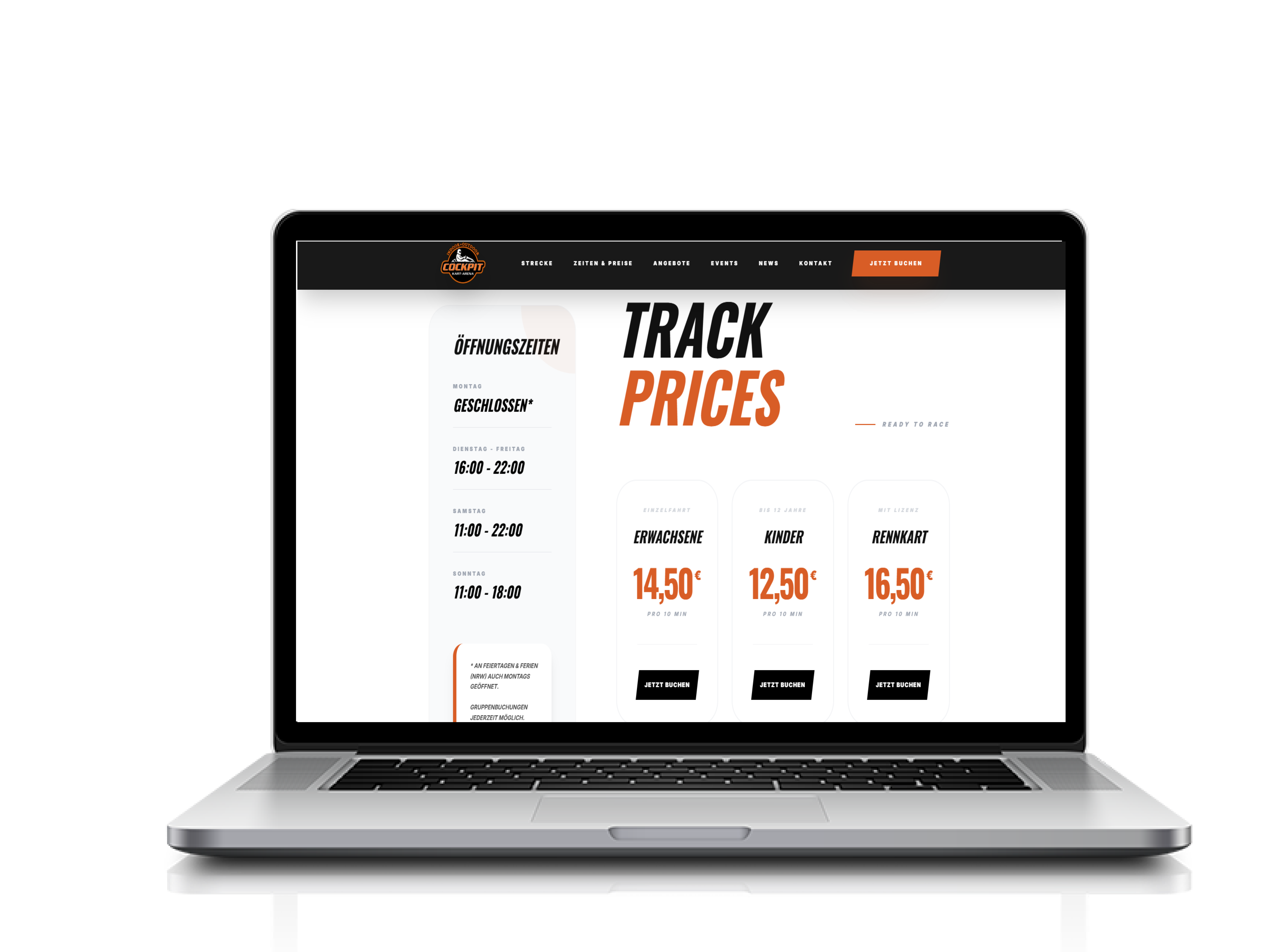 Cockpit Kartarena - Standort