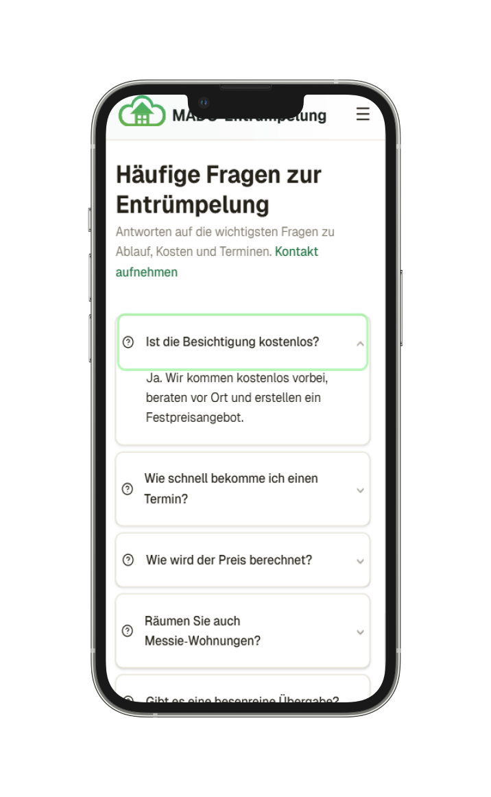 MADO Entrümpelung - Hero