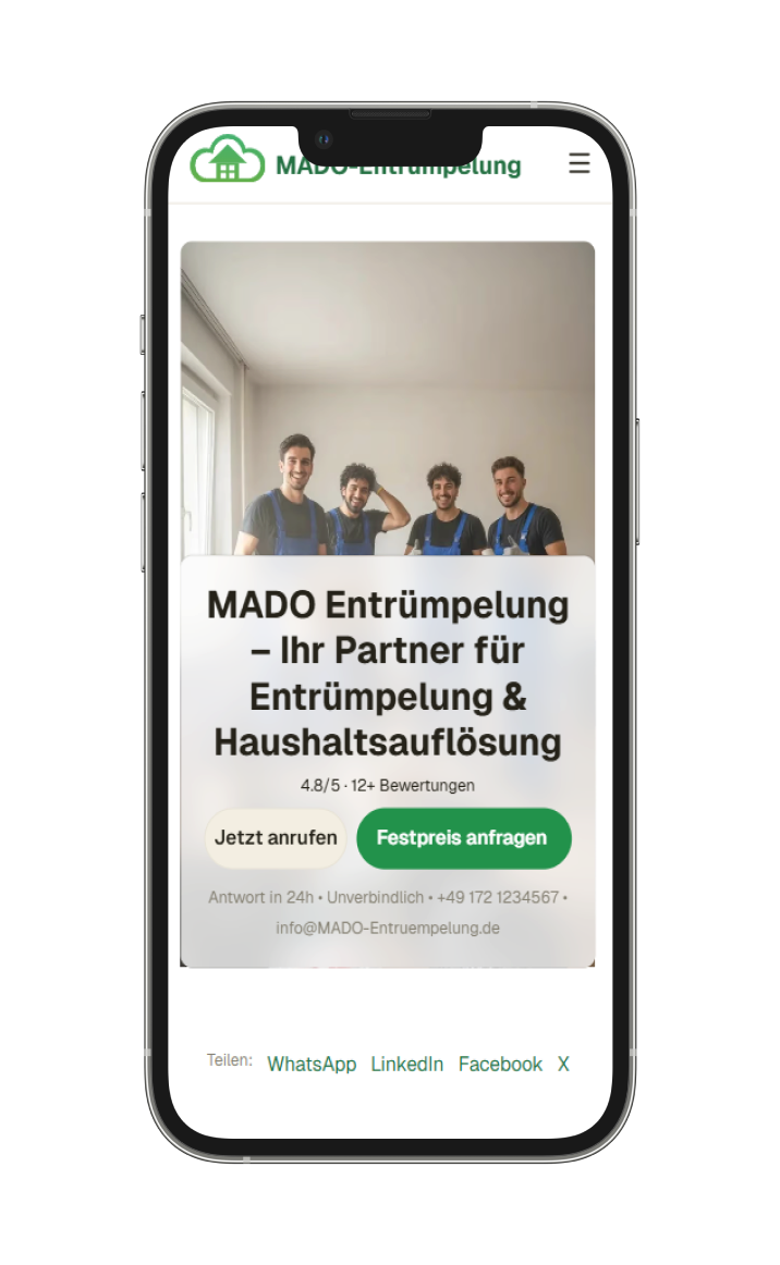 MADO Entrümpelung - Hero